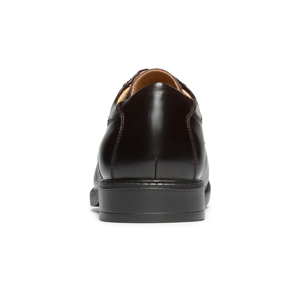 Men's Formal Synthetic Leather Dress Shoes - DARK BROWN - 4